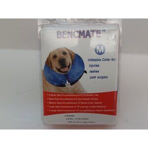 Bencmate Inflatable Collar Blue for Dogs & Cats Soft Pet Recover -Medium